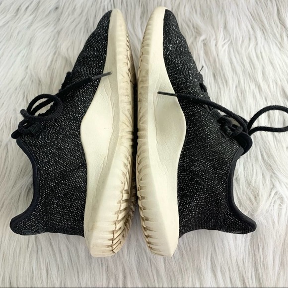 Adidas Tubular Shadow Black Sparkle Sneaker Shoes 10 - Picture 11 of 12